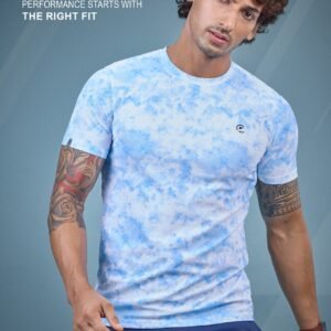 Fitrex Men's Round Neck Pique Half Sleeve T-Shirt With Smoke Pattern FX-508 (Pack of 06)