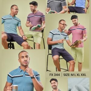Fitrex Men's Grindle Collar Half Sleeve With Cut Pannels FX-432