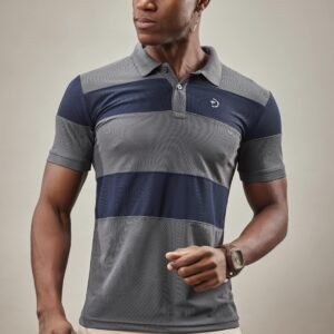 Fitrex Men's Collar Half Sleeve With Cut Pannels FX-326